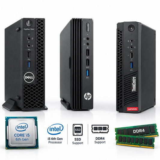 Dell Optiplex ,HP & Lenovo i5 6th Gen Tiny CPU With Processor DDR4 Supportable