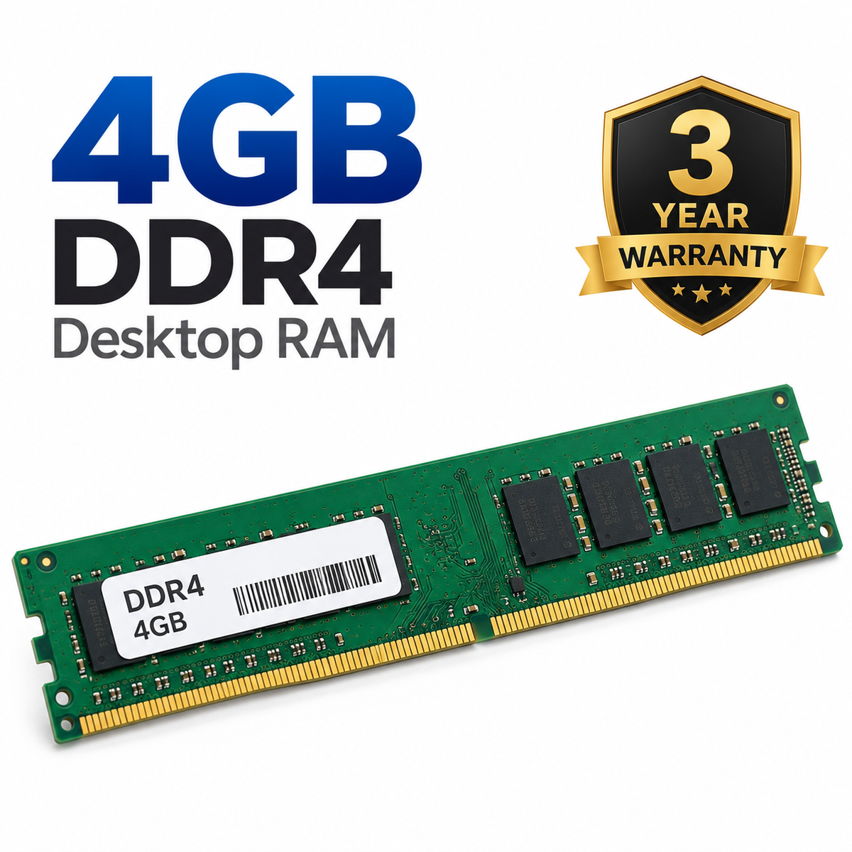 4GB DDR4 Desktop Ram 3 year Warranty
