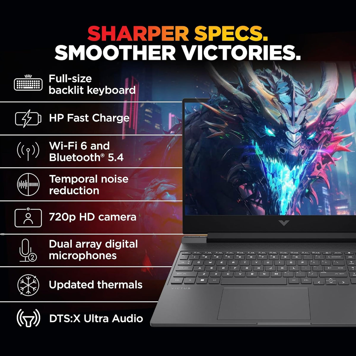 HP Smartchoice Victus, 13th Gen i7-13620H, 6GB RTX 4050, 16GB DDR4