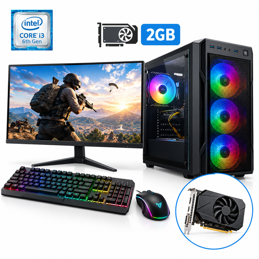 Gaming Assembeld Desktop i3 6th Gen with 2GB Graphic
